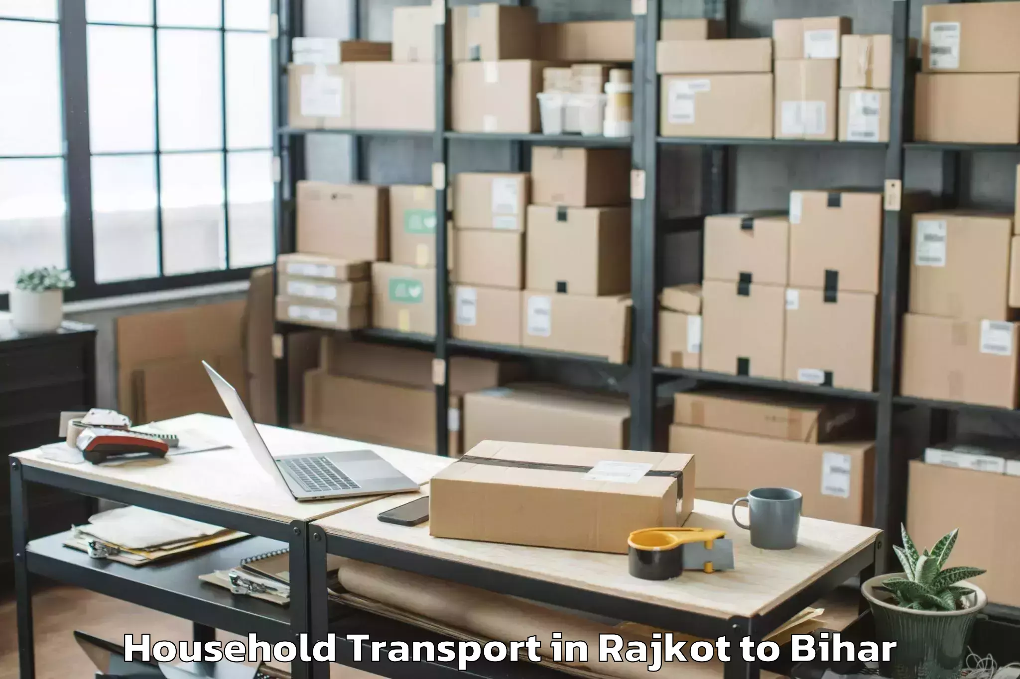 Book Rajkot to Sultanganj Household Transport